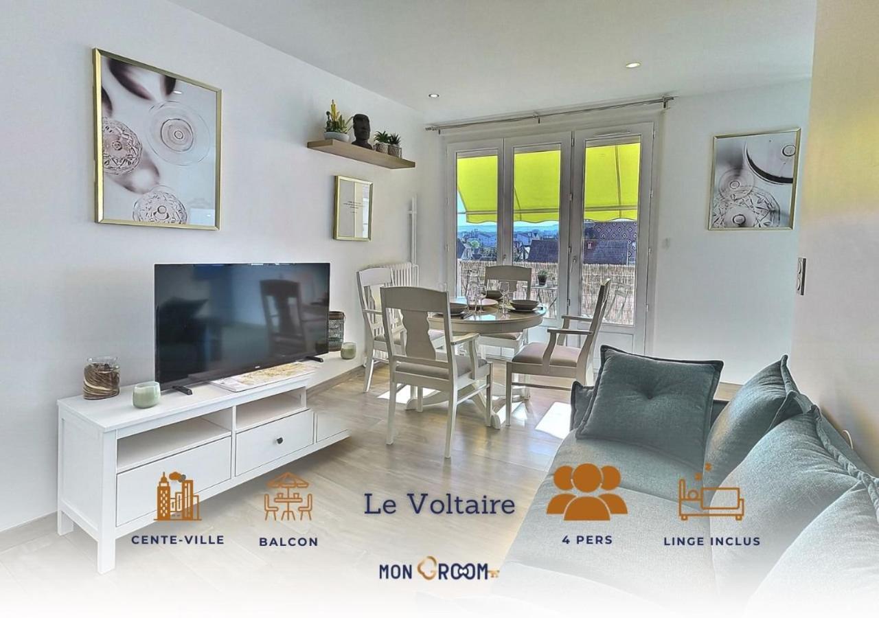Le Voltaire - Balcon - 2 Chb - 3 Lits - 2 Min Gare Et Cente-Ville - Mon Groom Troyes Exterior foto